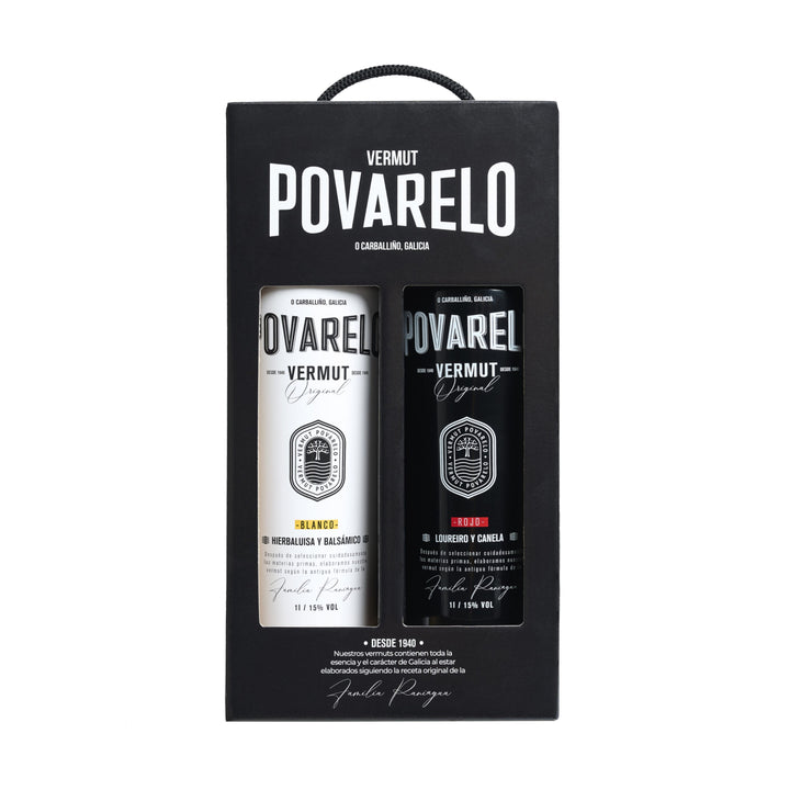 Estuche de vermut gallego Povarelo