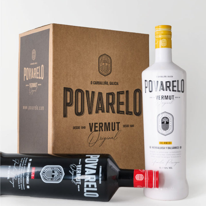 Caja de 6 botellas de vermut Povarelo a elegir