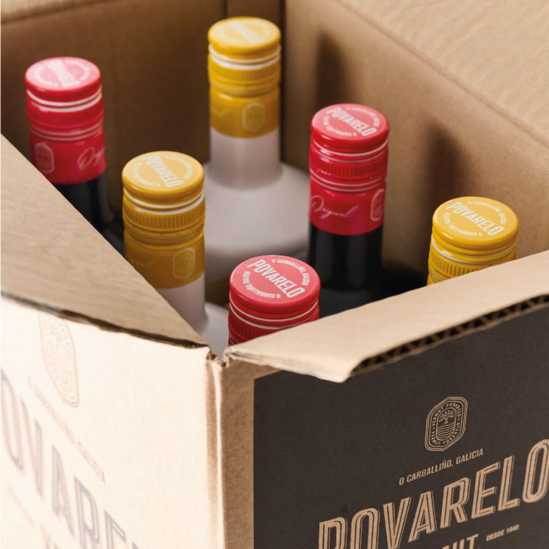 Caja de 6 botellas de vermut Povarelo a elegir