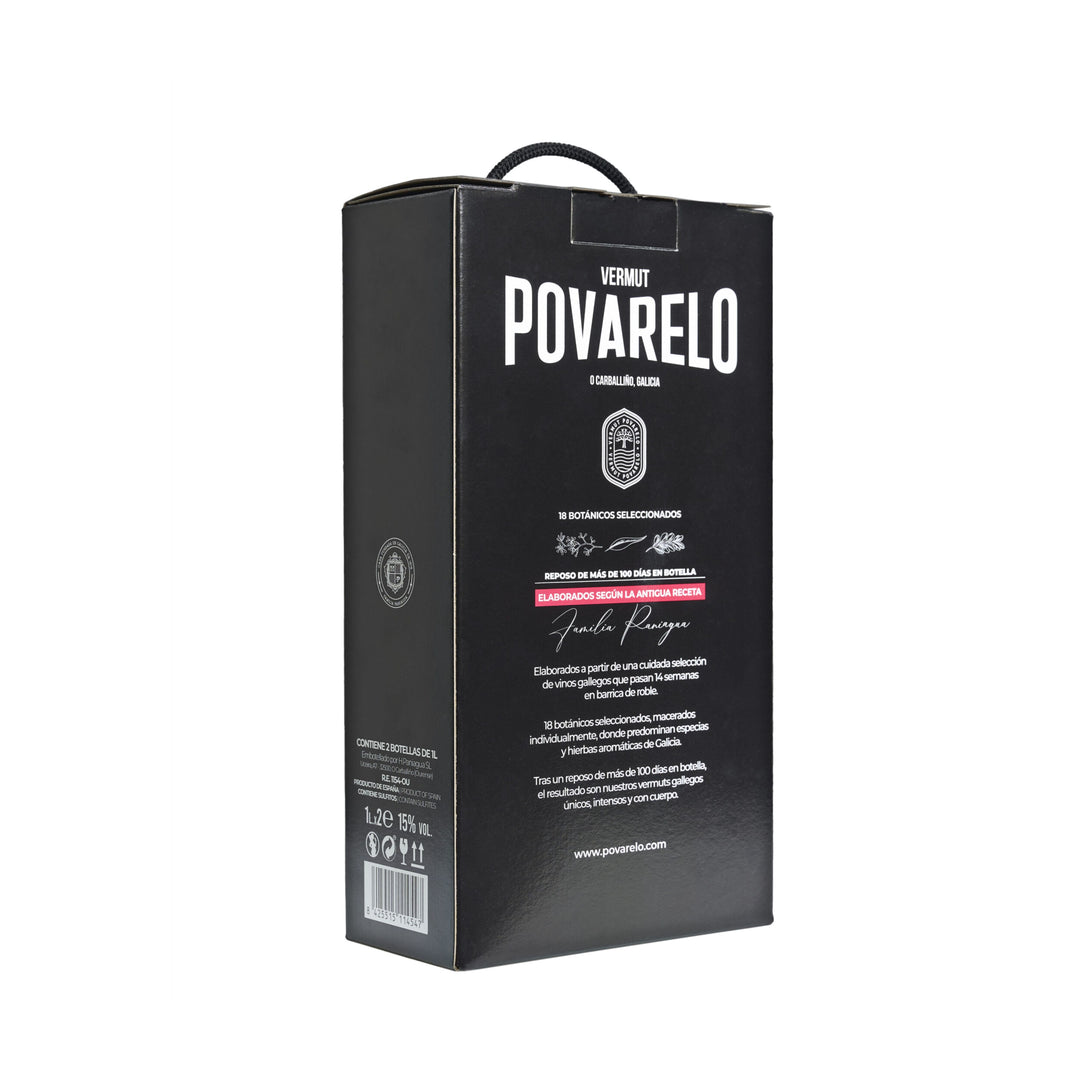 Estuche de vermut gallego Povarelo