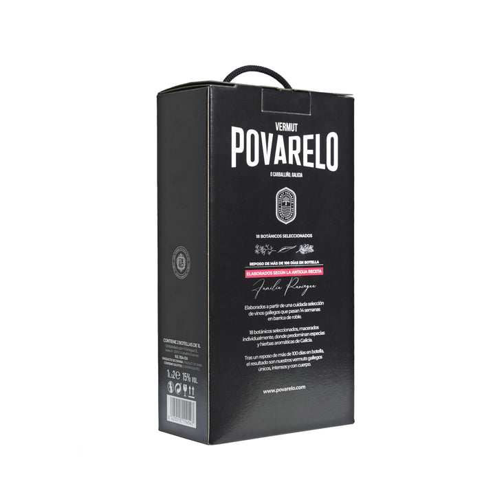 Estuche de vermut gallego Povarelo