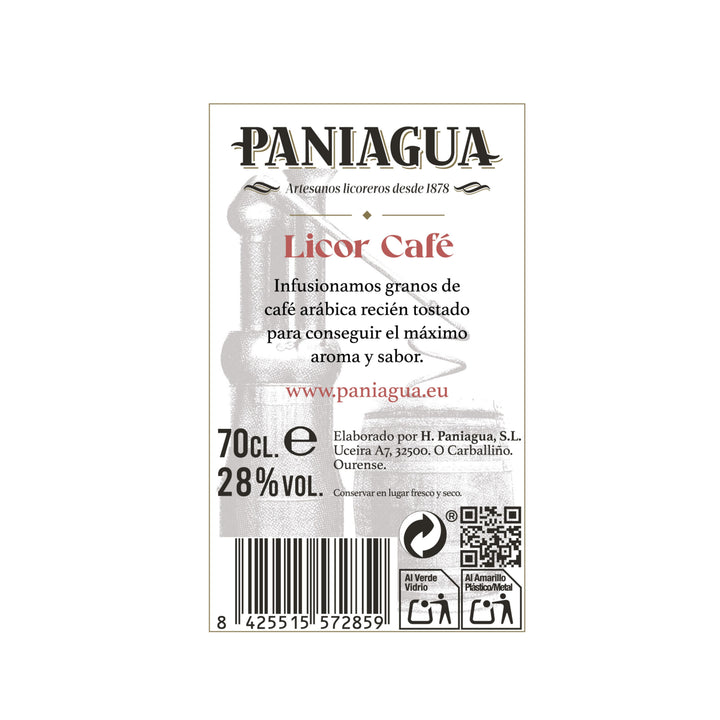 Licor café tradicional Paniagua