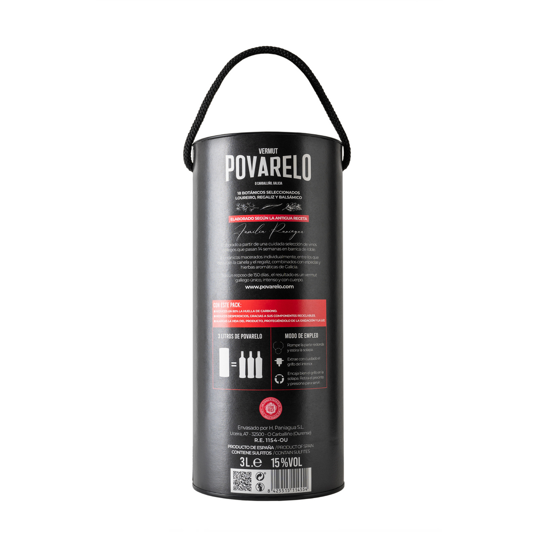 Povarelo Rojo Bag-in-Tube 3L
