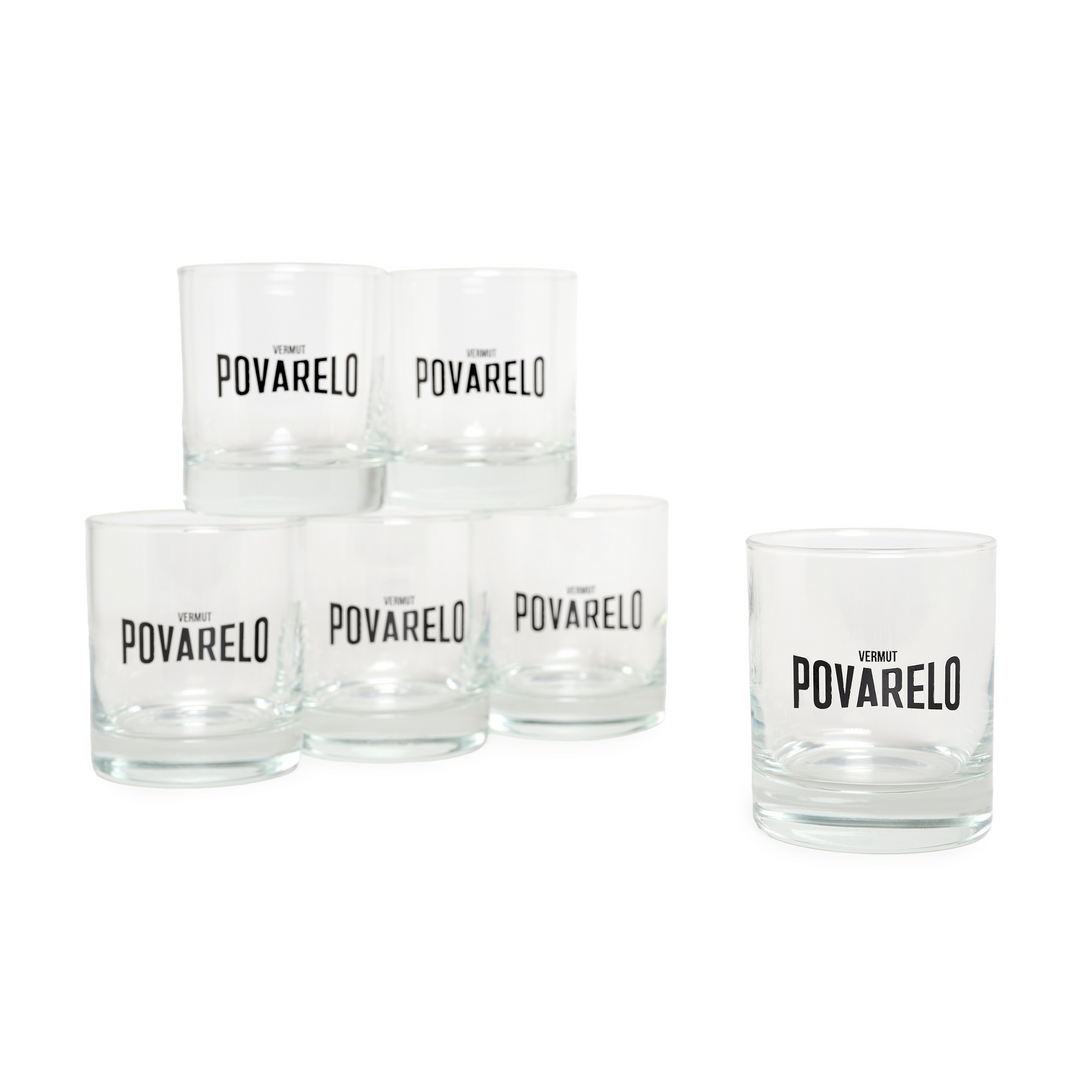 Pack de 6 vasos de vermut Povarelo