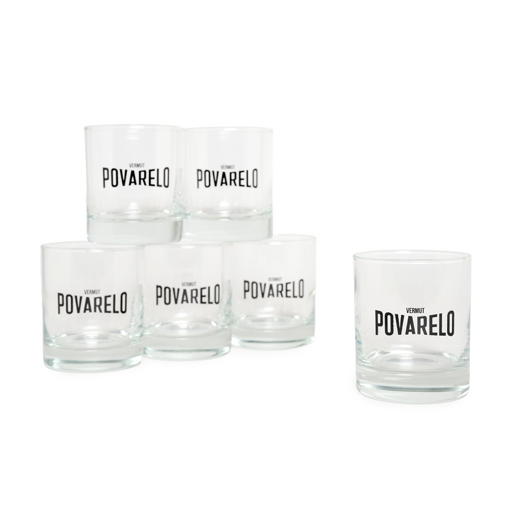 Pack de 6 vasos de vermut Povarelo
