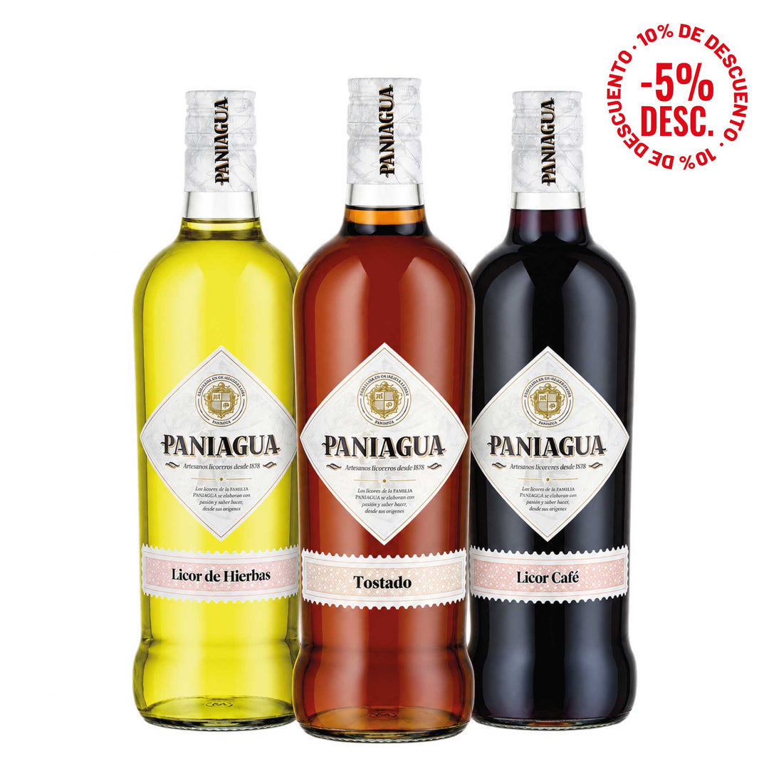 Pack Licor Café, Licor de Hierbas y Tostado Paniagua x3