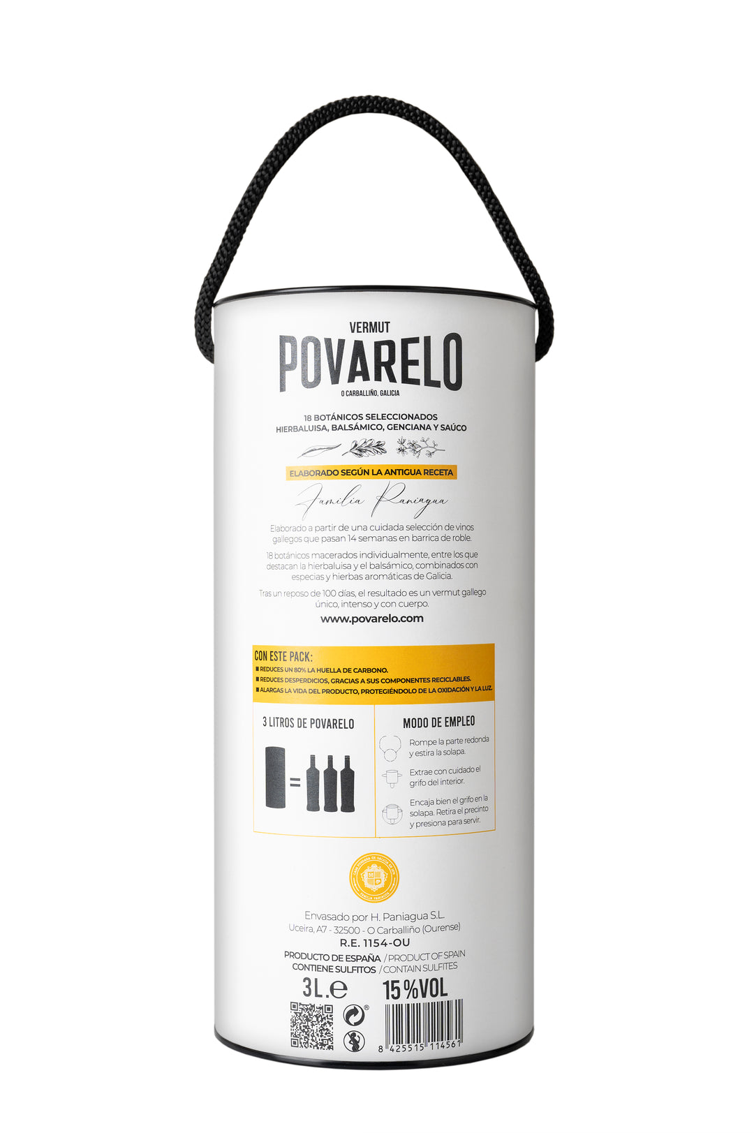 Povarelo Blanco Bag-in-Tube 3L
