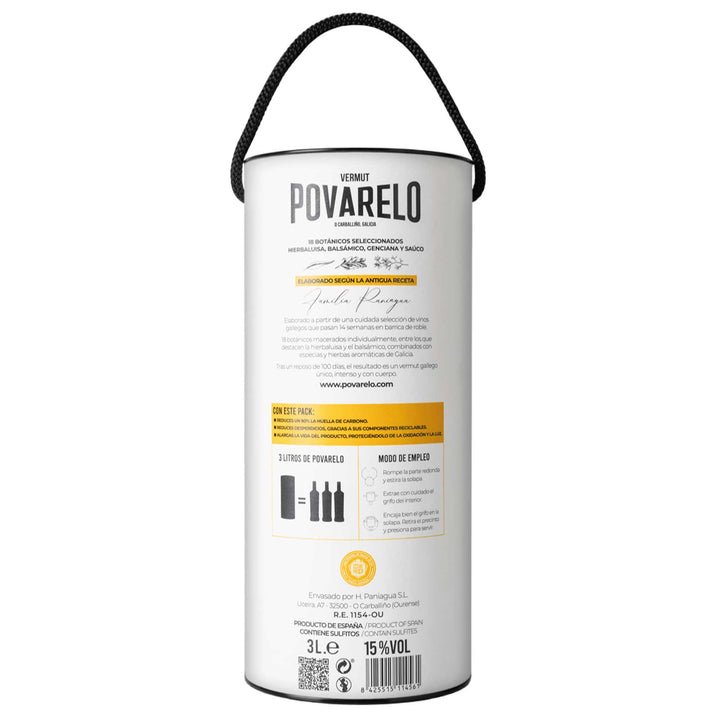 Vermut Povarelo Blanco Bag-in-Tube 3L